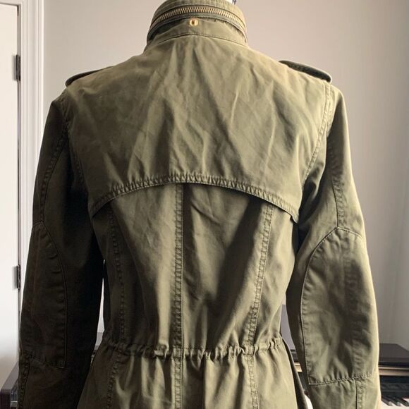 Zara Olive Military Jacket Size XS - Picture 4 of 6